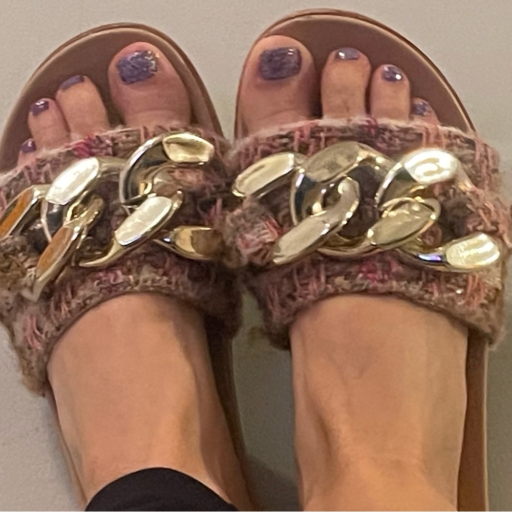 Steve Madden Delay Oversized Chain Link Slides Sa… - image 6